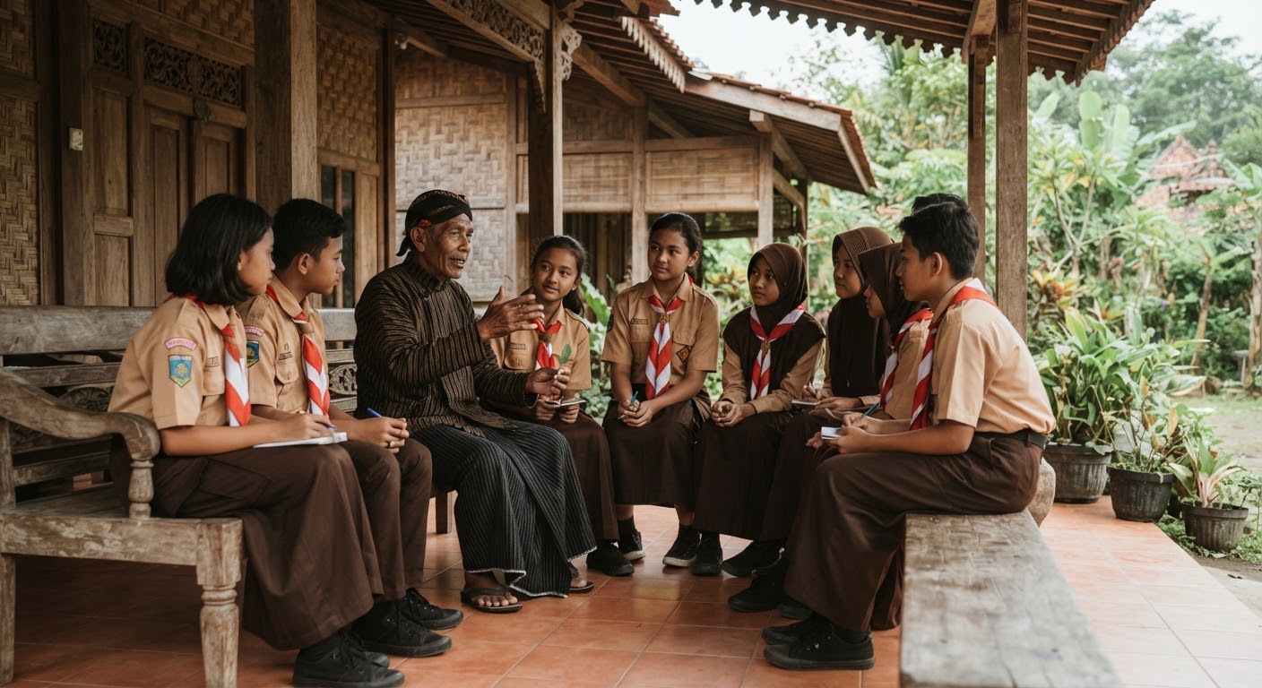 Siswa berdiskusi